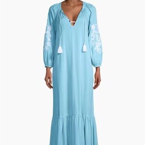 NWT. Cheree  swim coverup or dress in celestial Blue. Retails for $178 L/Xl